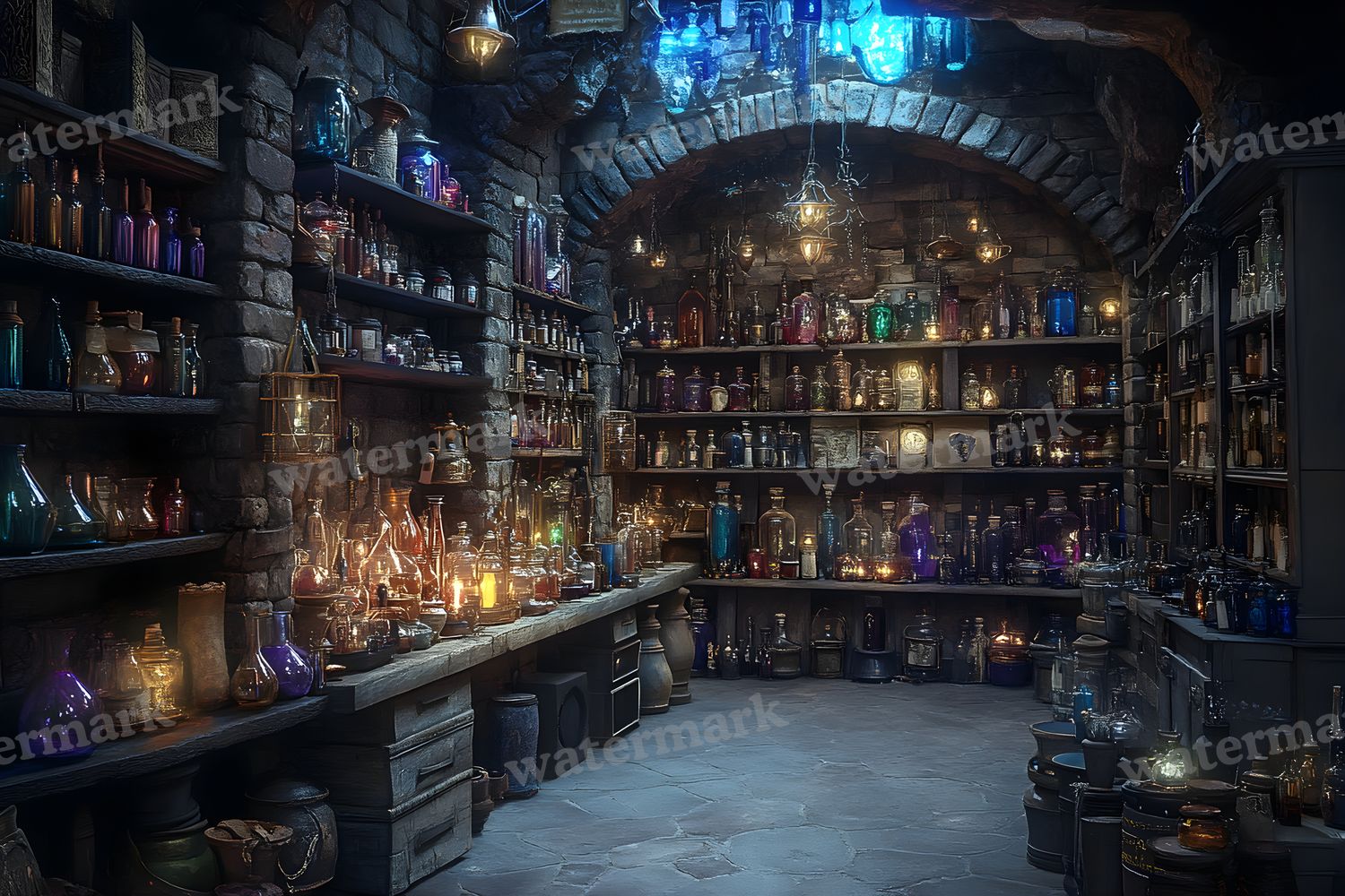 Alchemist Corner Study Backdrop Images