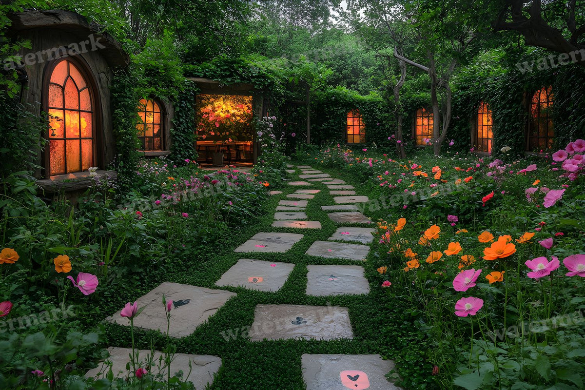 Alices Garden Maze Backdrop Images