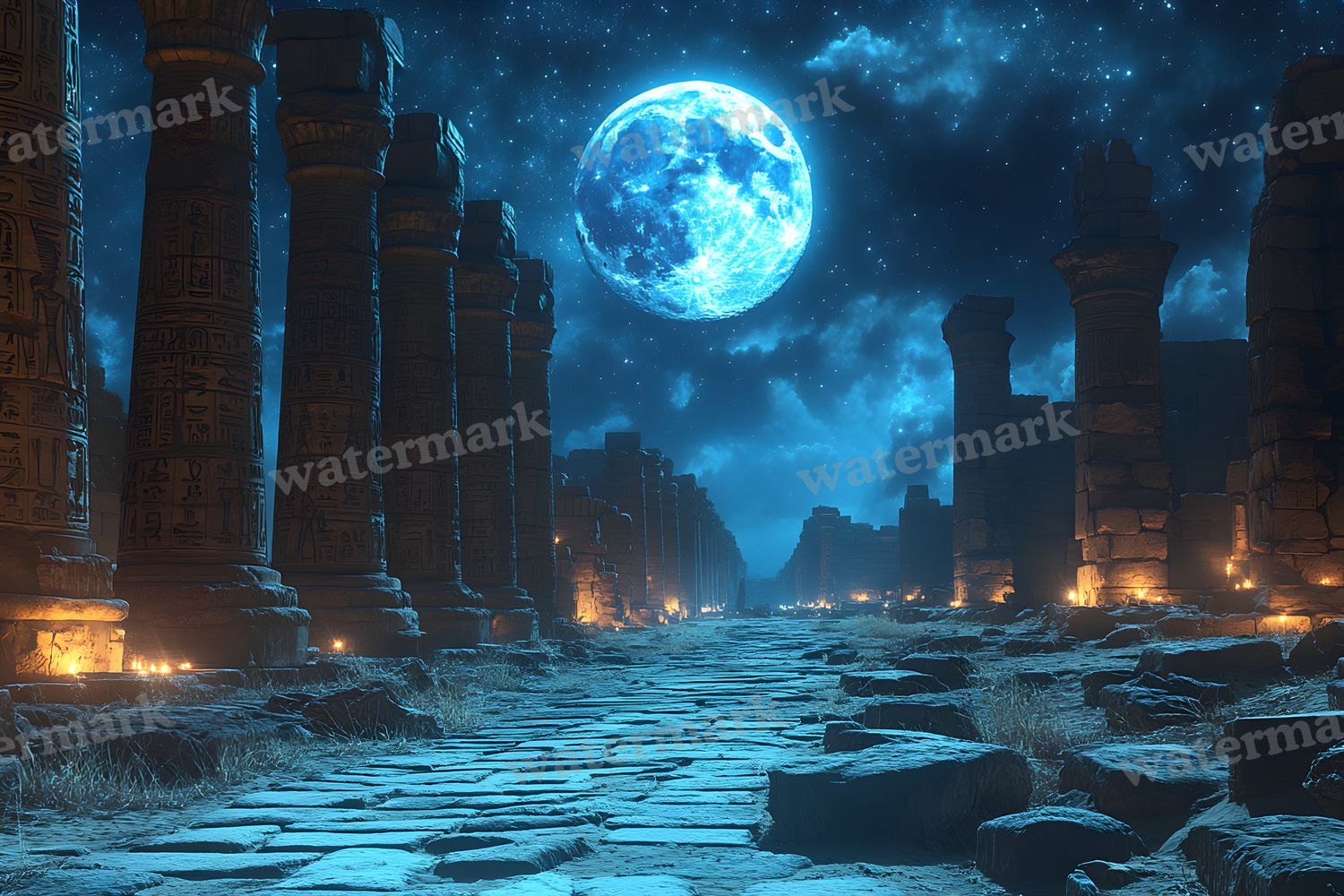 Ancient Egyptian Night Backdrop Images