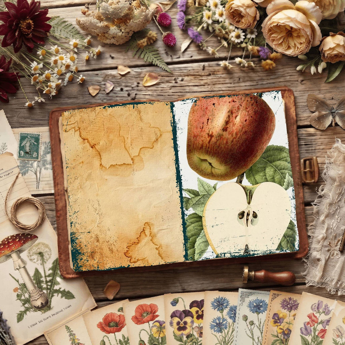Botanical Illustrations Digital Papers