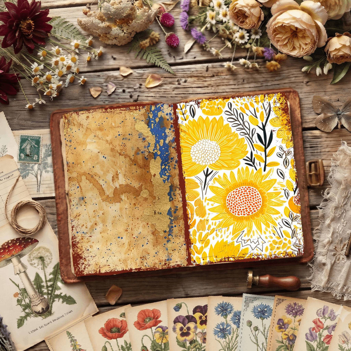Floral Digital Papers