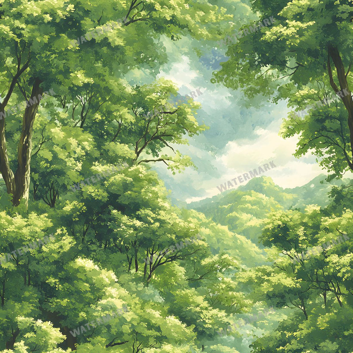 Forest Seamless Pattern