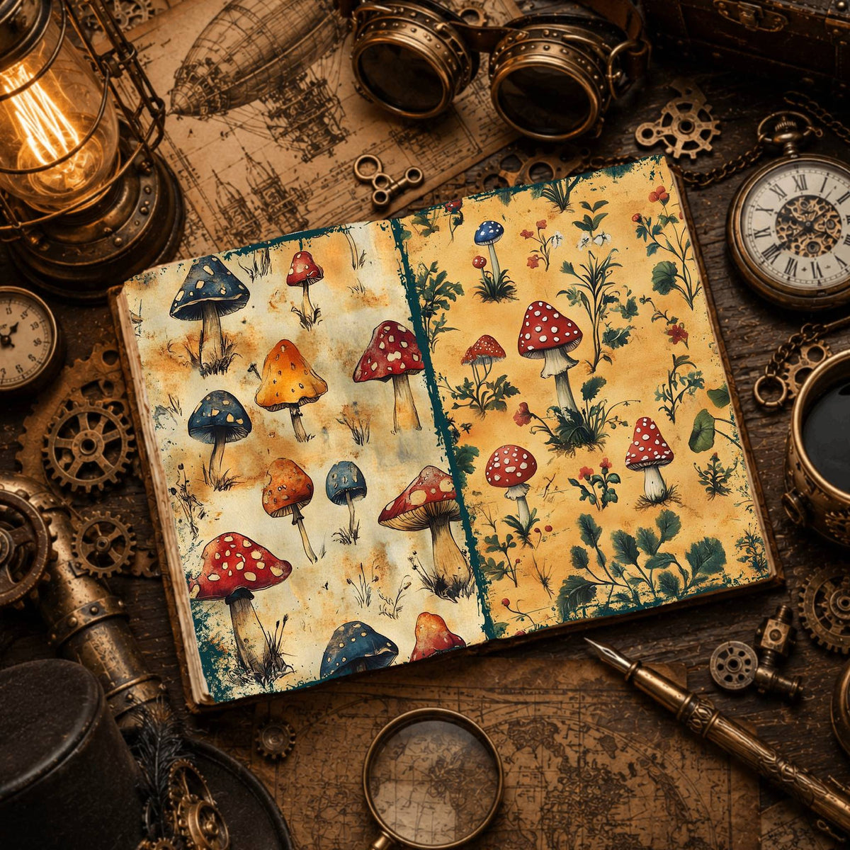 Mushroom Digital Papers