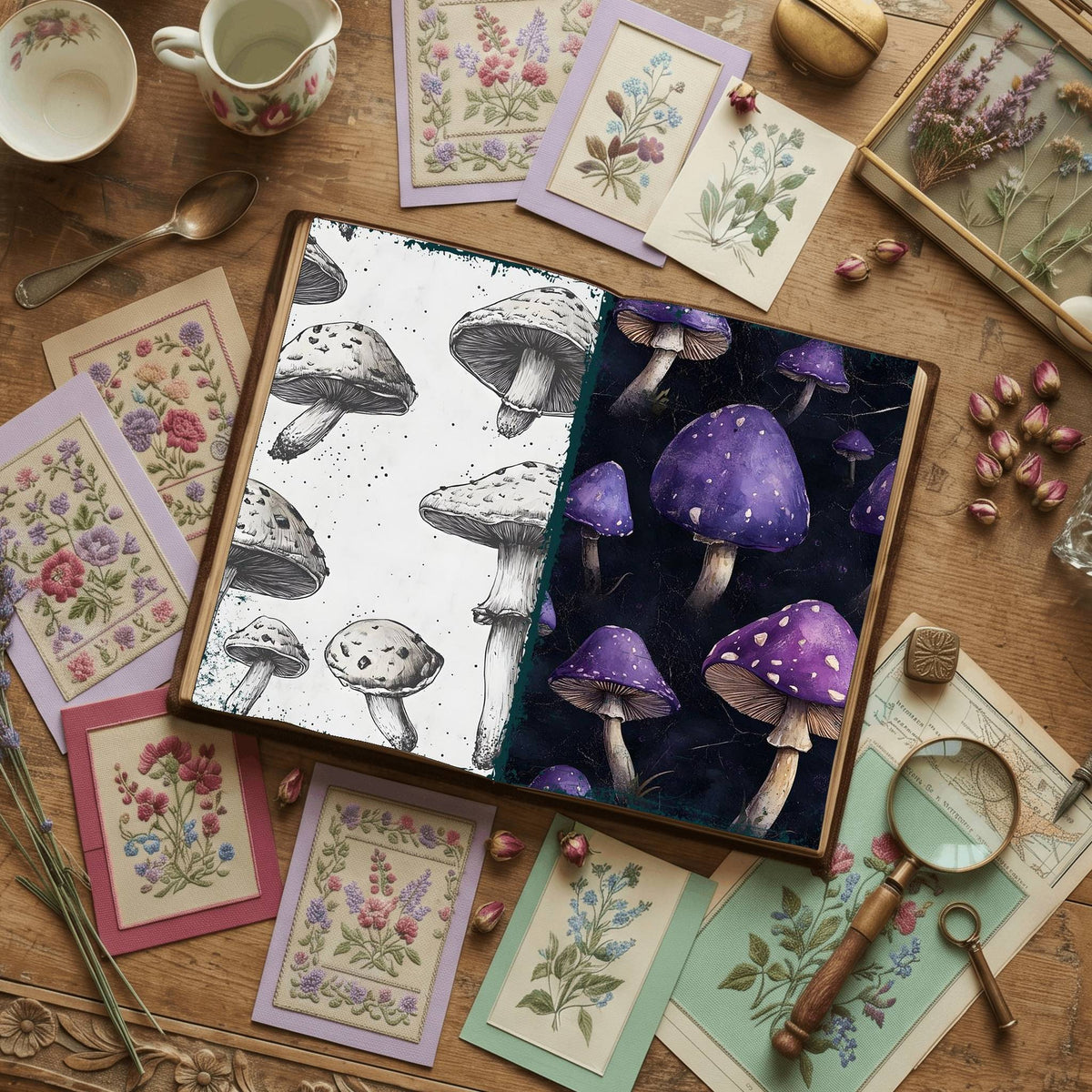 Mushroom Digital Papers