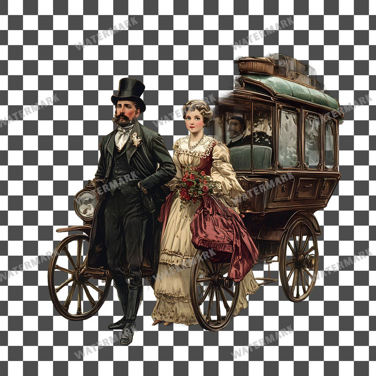 Travel Vintage Style Clipart Pngs