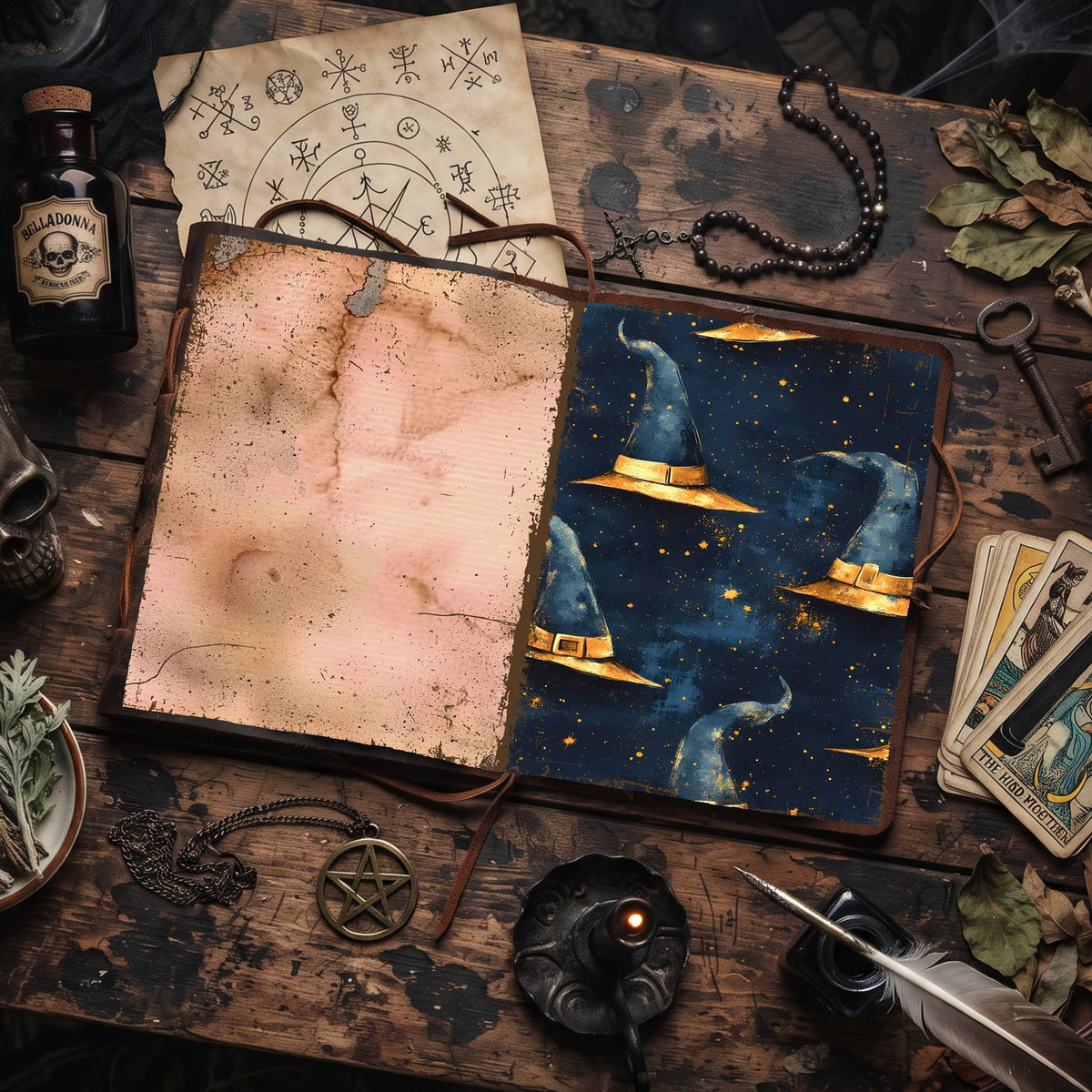 Witch printable junk journal paper, page preview 58