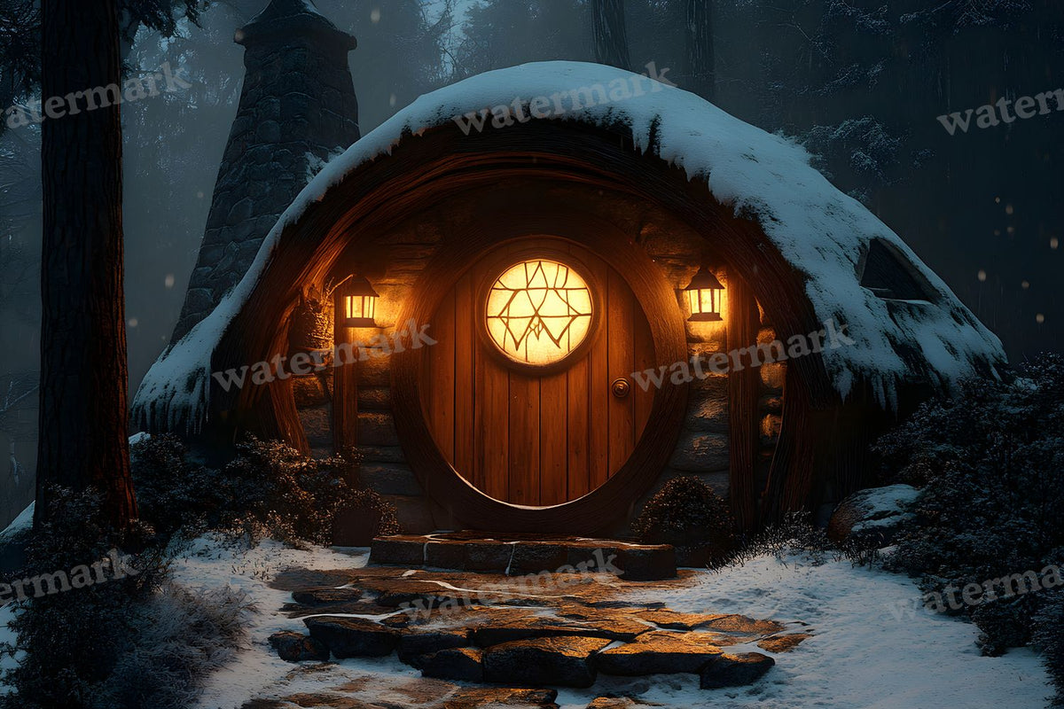Witchs Hut Backdrop Images