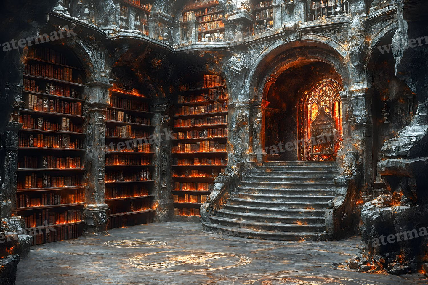 Wizards Library Backdrop Images