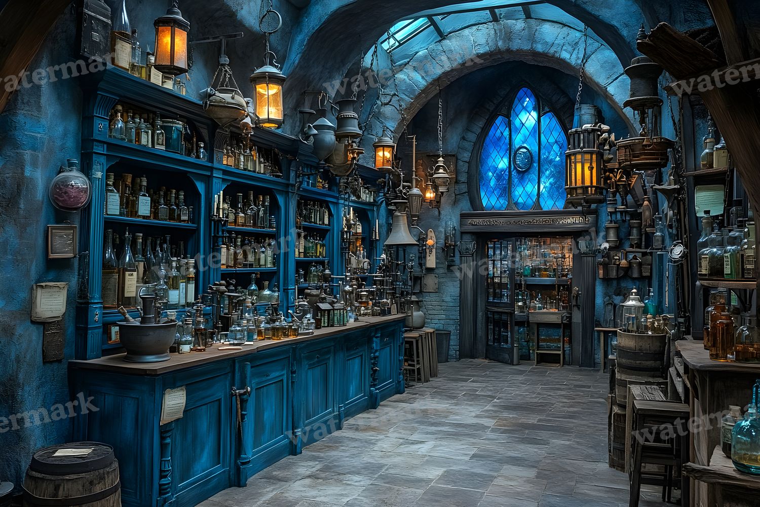 Alchemist Corner Study Backdrop Images