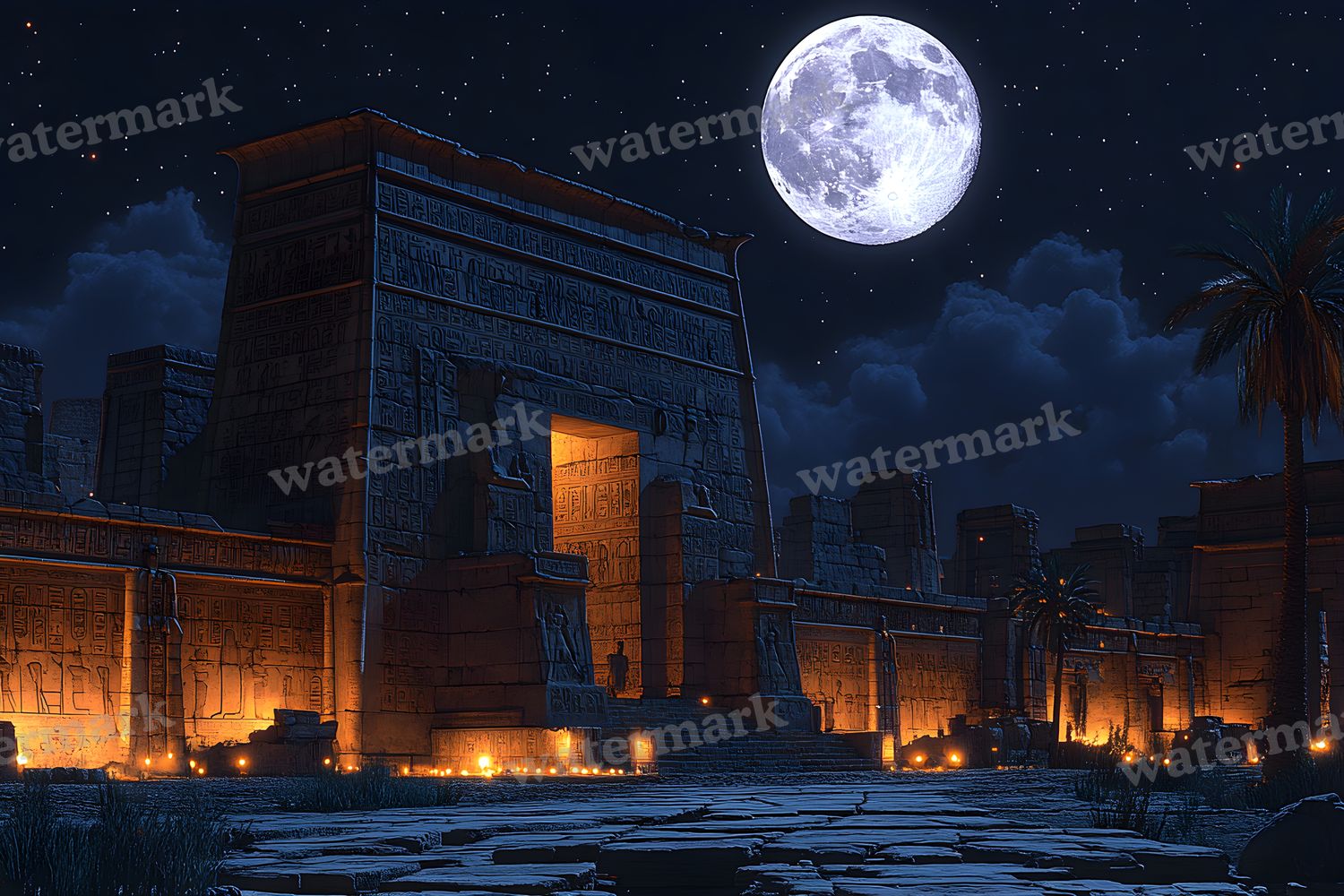 Ancient Egyptian Night Backdrop Images