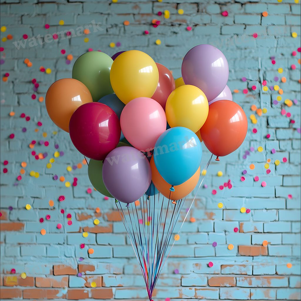 Rainbow Balloon Backdrop Images