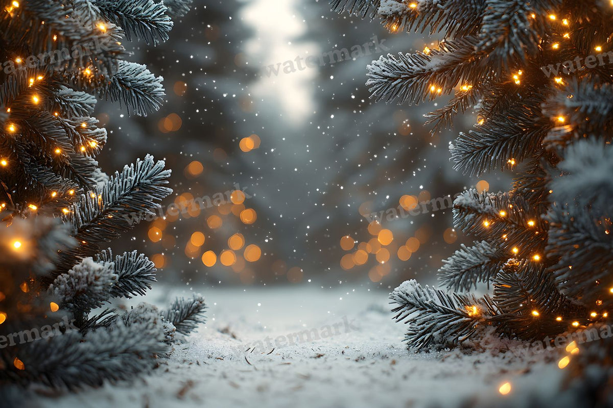 Snowy Forest Backdrop Images