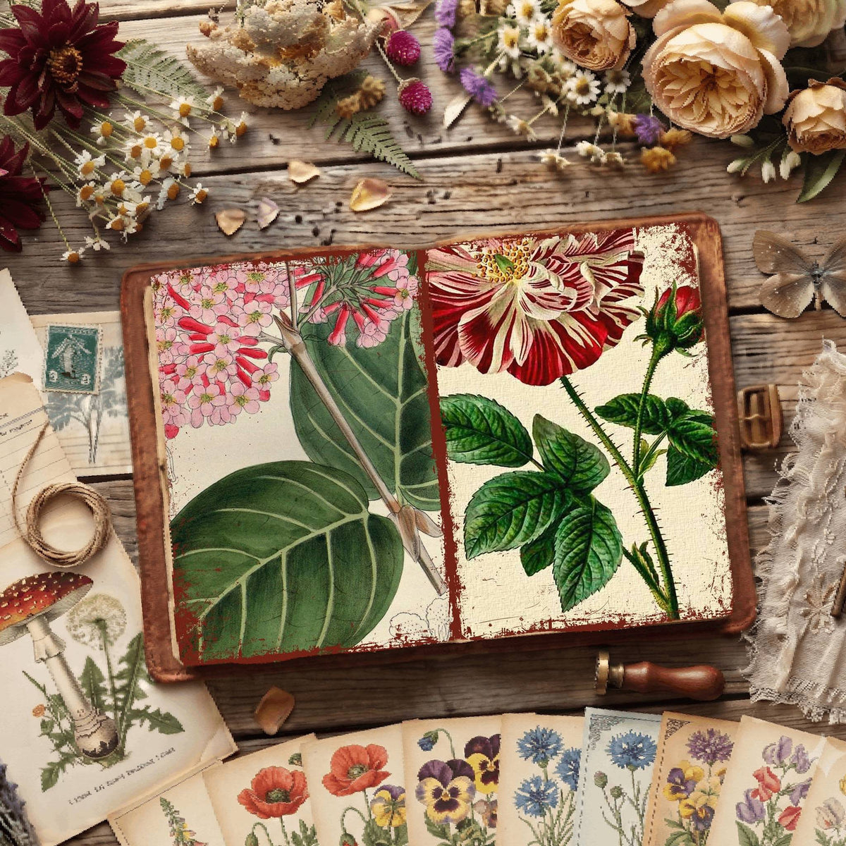 Botanical Illustrations Digital Papers