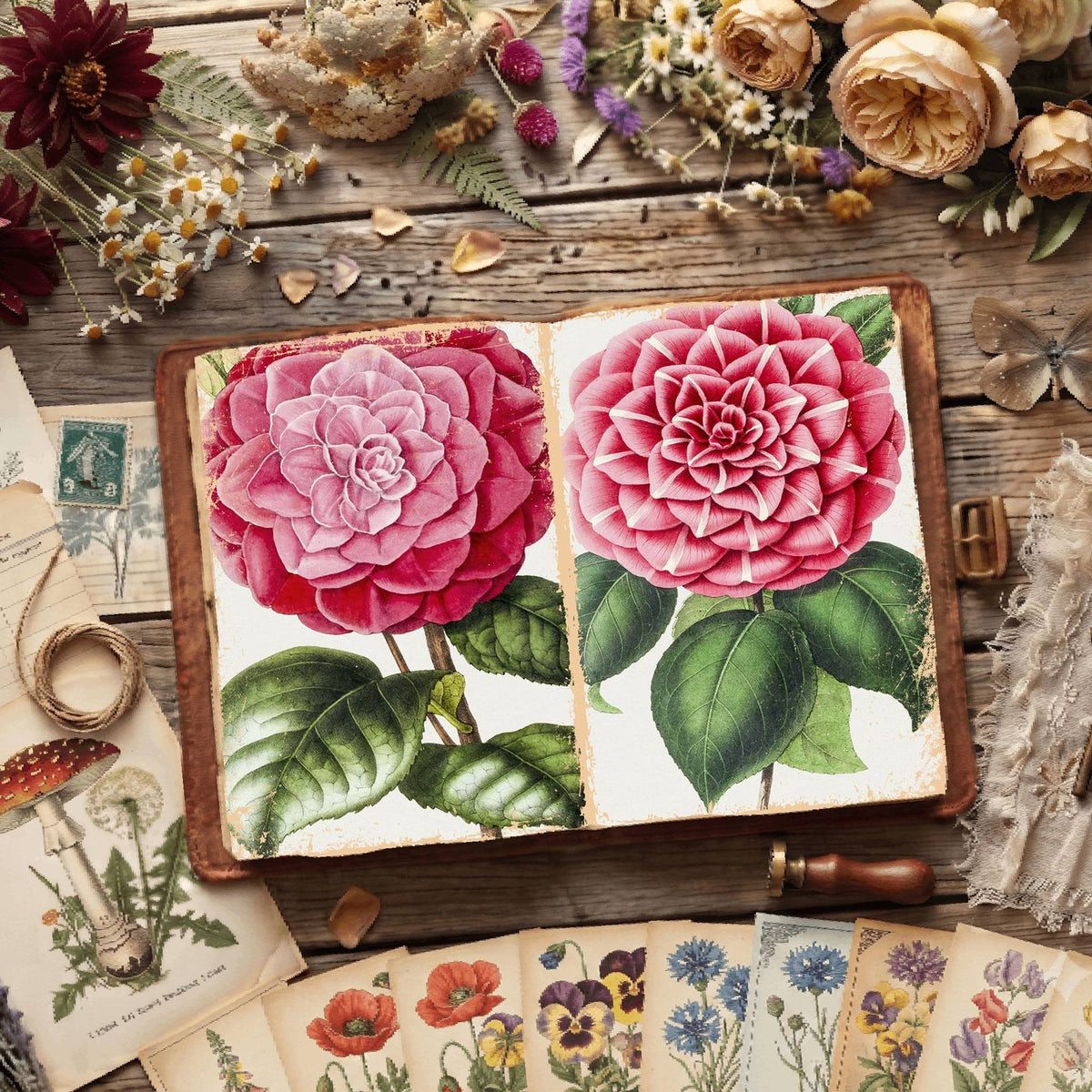 Botanical Illustrations Digital Papers