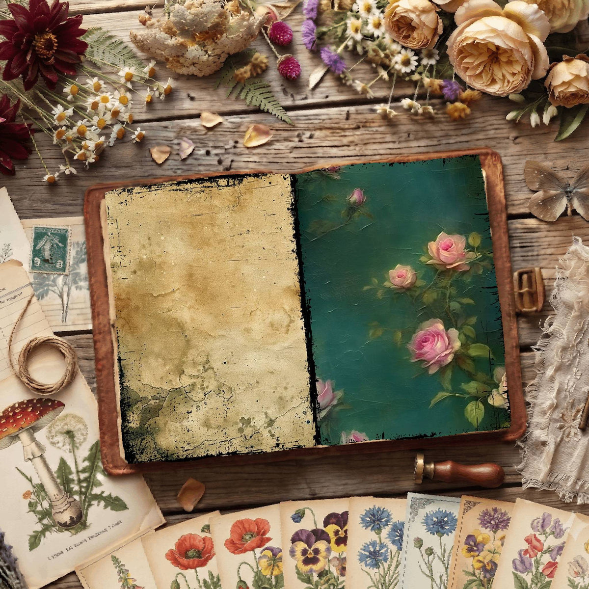 Floral Digital Papers