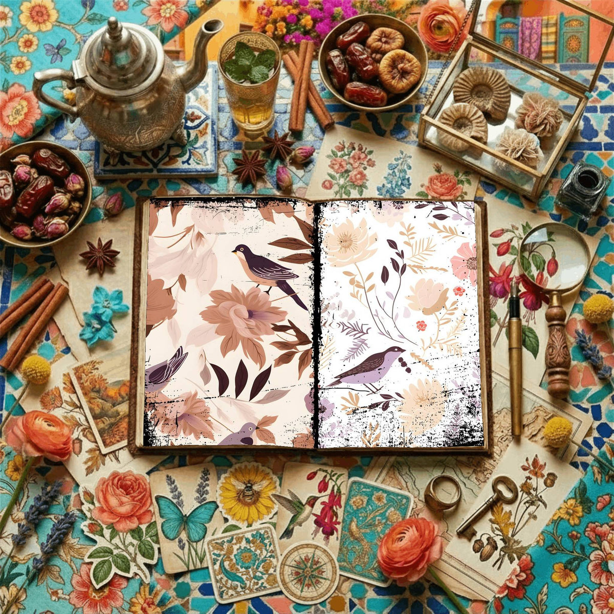 Floral Digital Papers