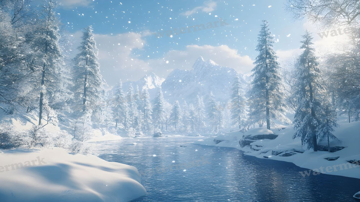 Winter Snow Backdrop Images