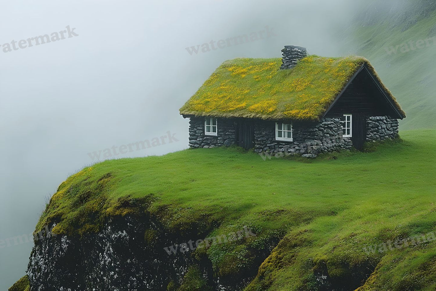 Witchs Hut Backdrop Images