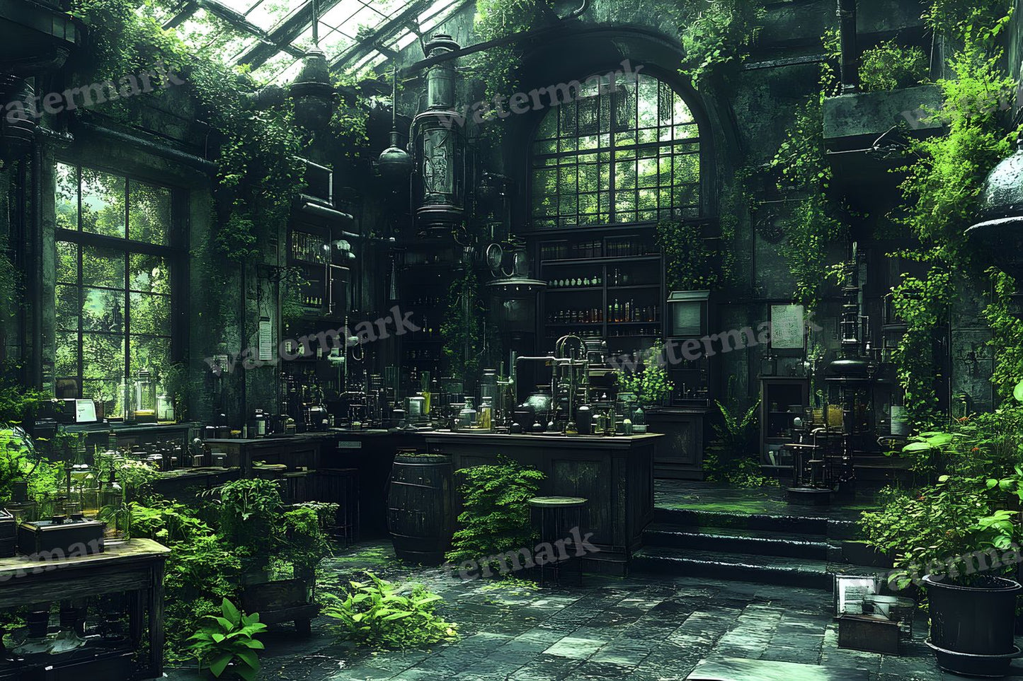 Alchemist Corner Study Backdrop Images
