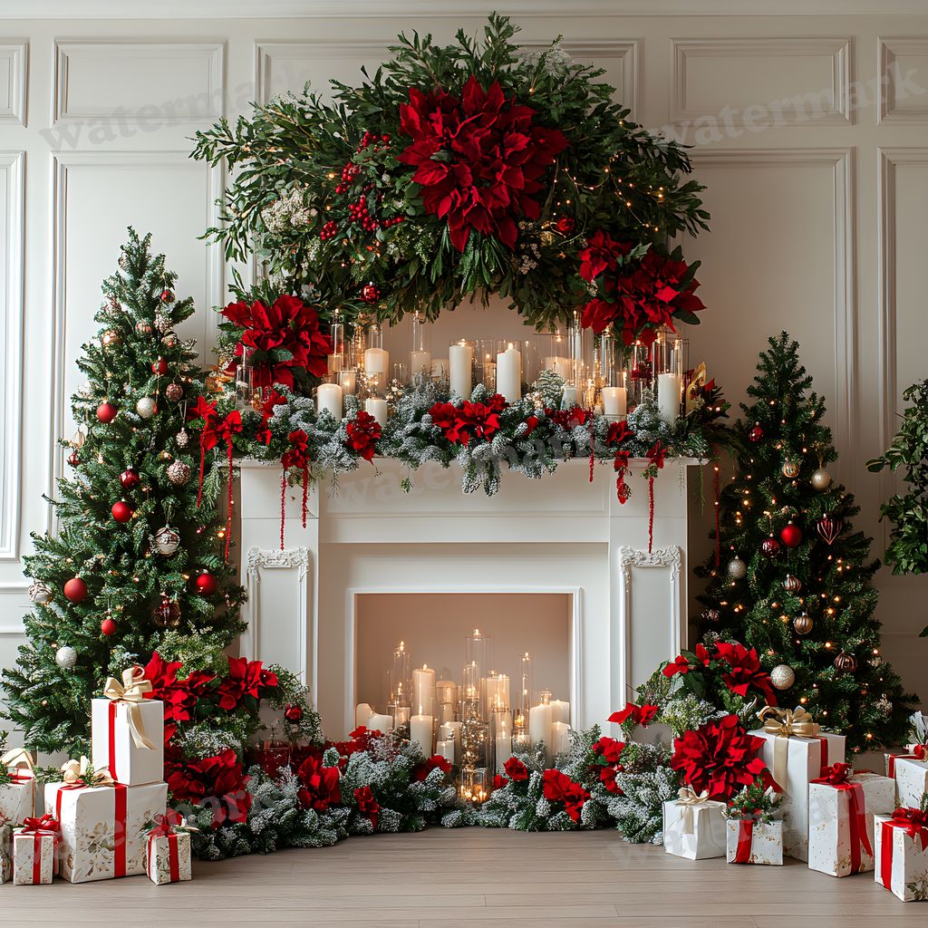Classic Christmas Backdrop Images