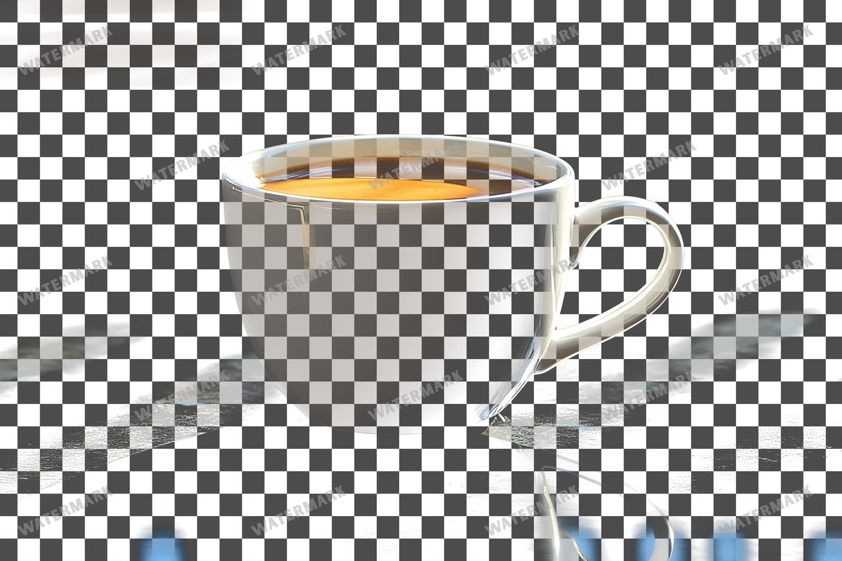 Coffee Cup PNG overlay on a transparent checkered background, preview 60