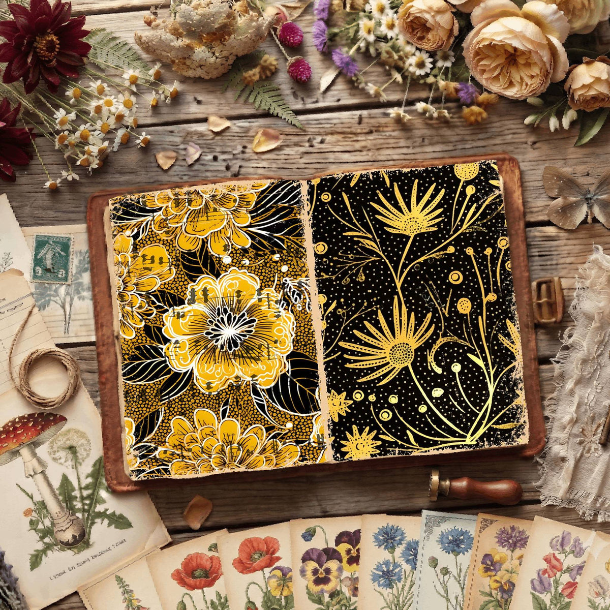 Floral Digital Papers