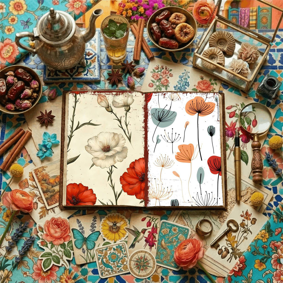 Floral Digital Papers