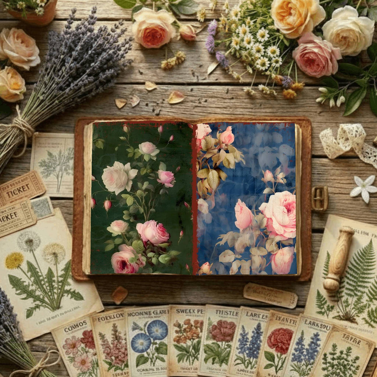 Floral Digital Papers