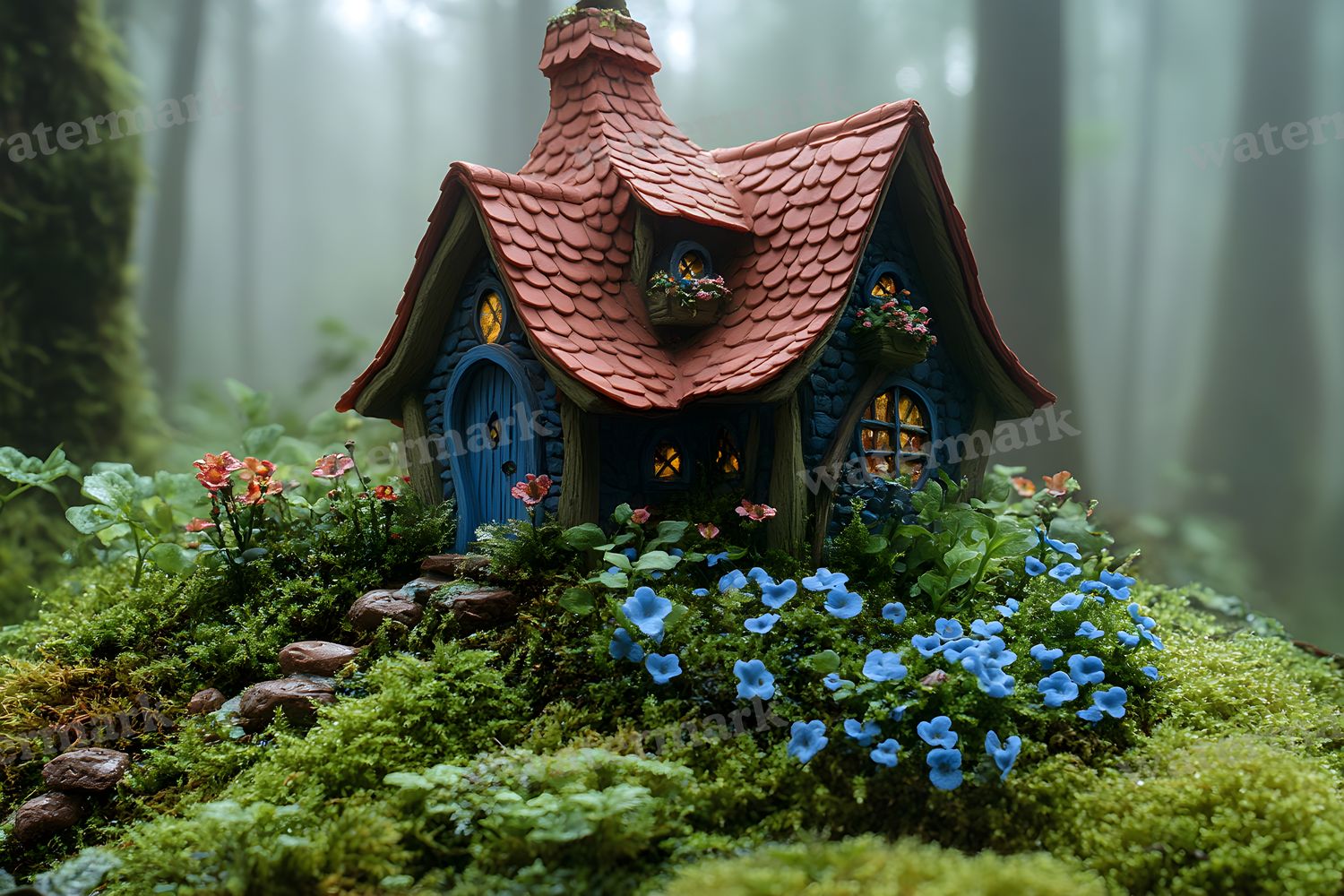 Witchs Hut Backdrop Images