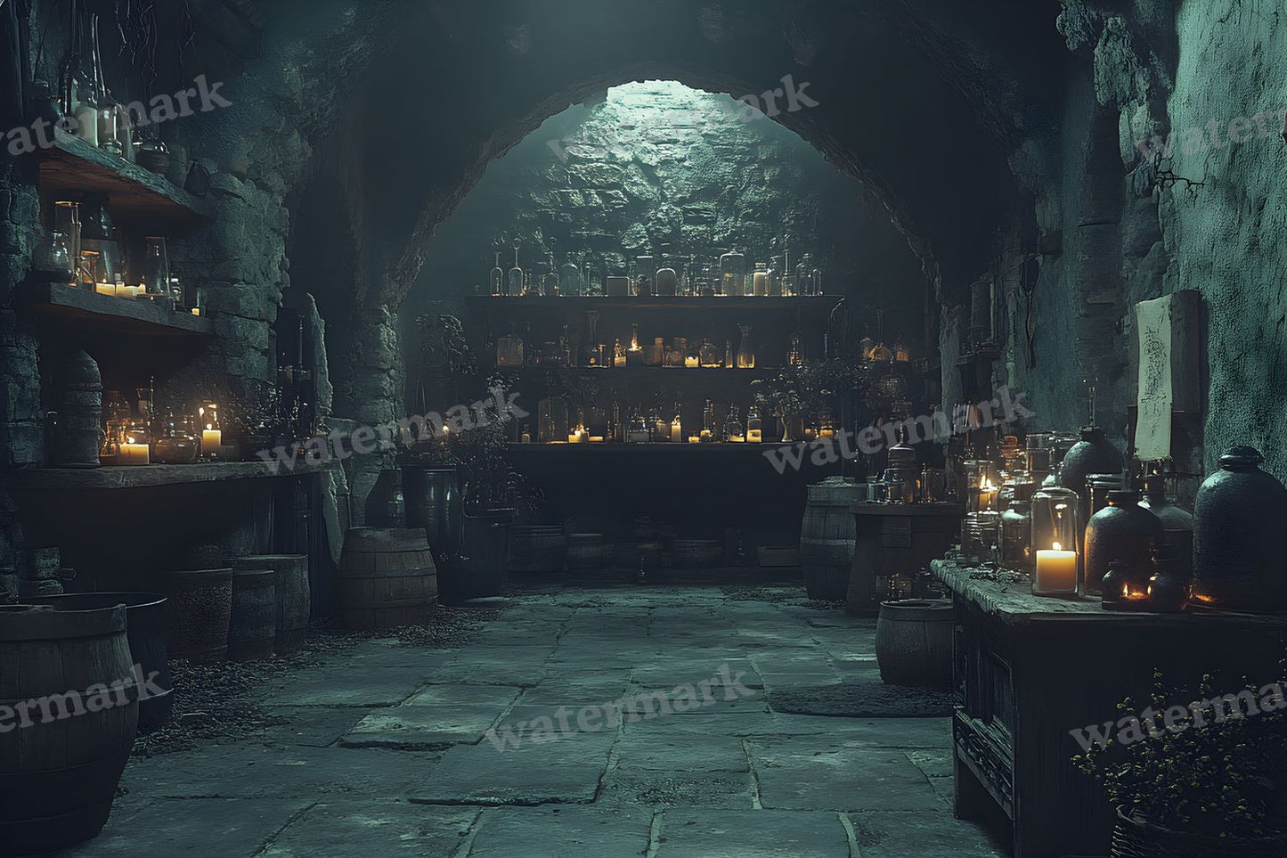 Alchemist Corner Study Backdrop Images