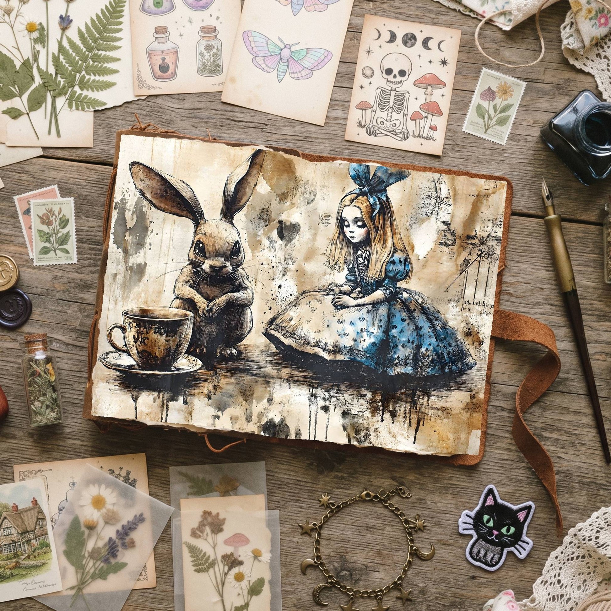 Alice In Wonderland Digital Papers