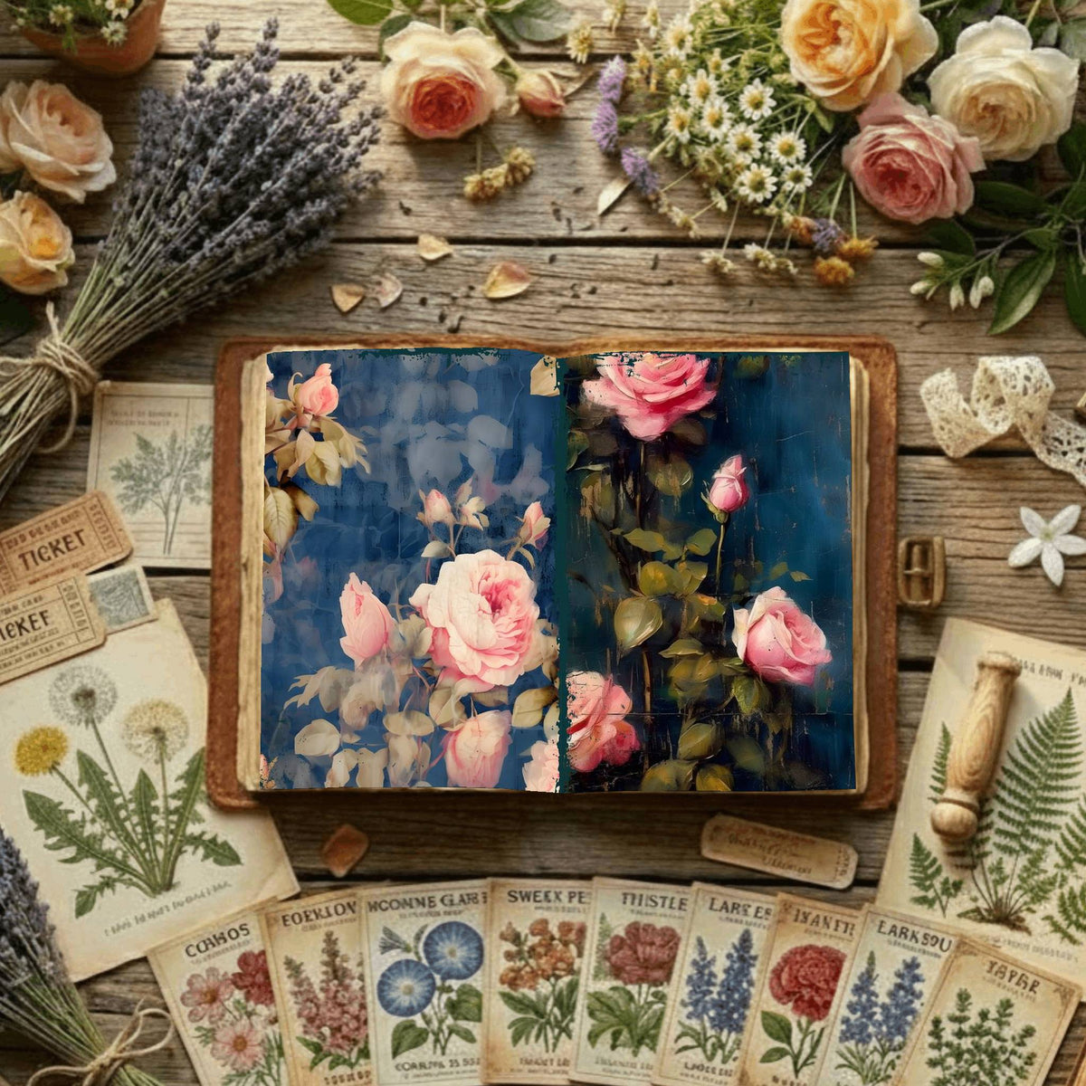 Floral Digital Papers
