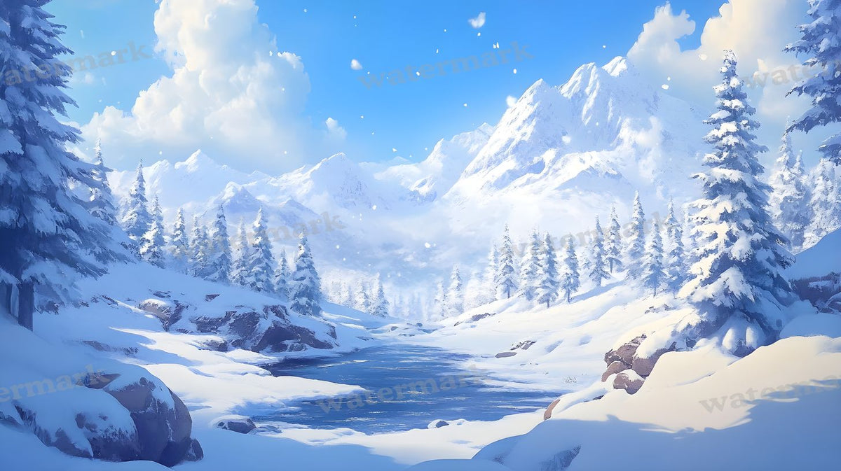Winter Snow Backdrop Images