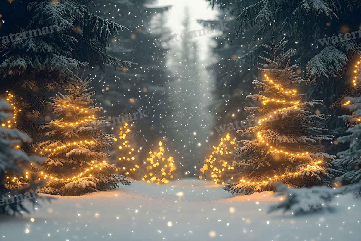 Snowy Forest Backdrop Images