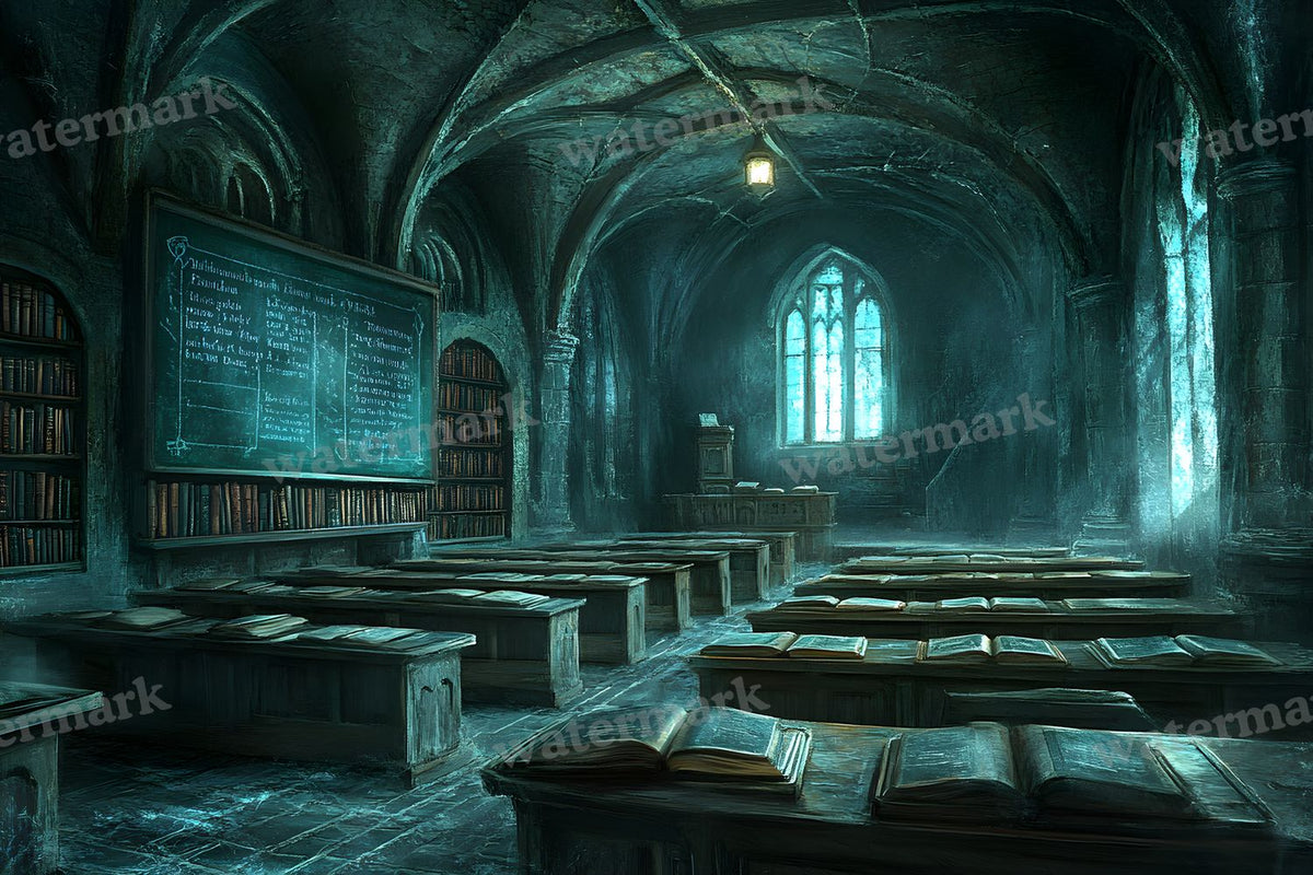 Dark Academia Study Backdrop Images