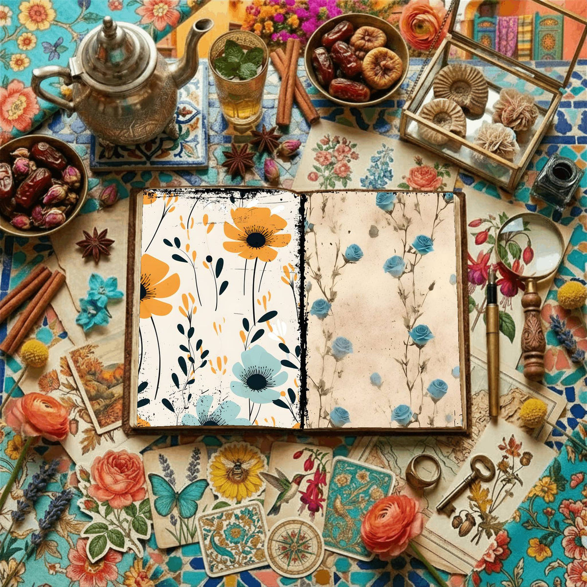 Floral Digital Papers