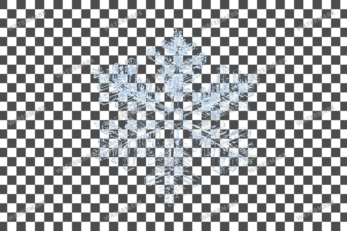 Snowflake Flurry Overlay Swirling Flakes