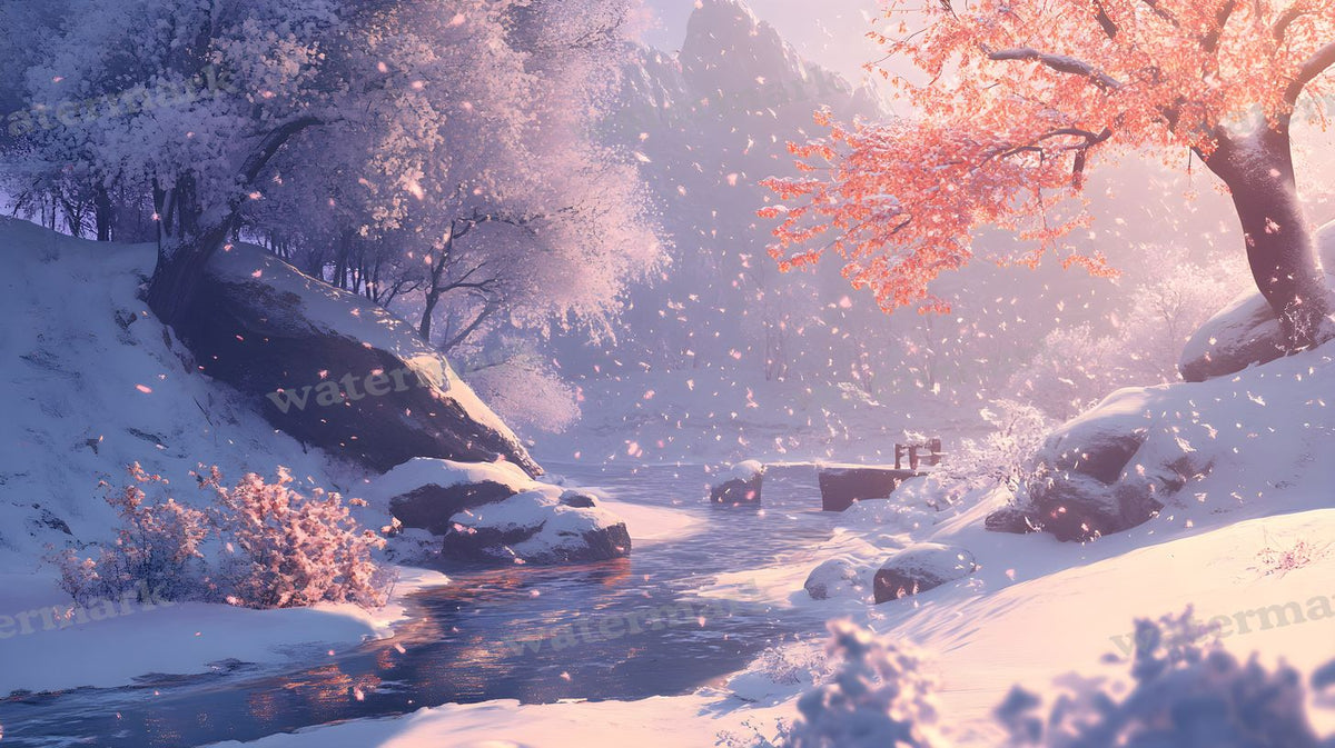 Winter Snow Backdrop Images