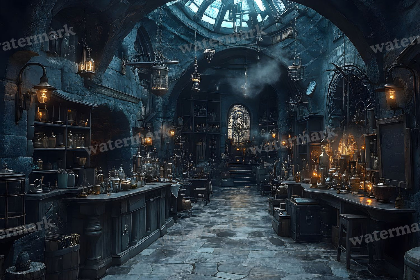 Alchemist Corner Study Backdrop Images