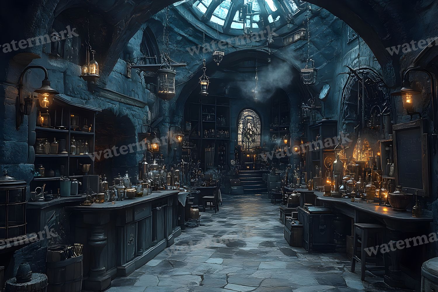 Alchemist Corner Study Backdrop Images