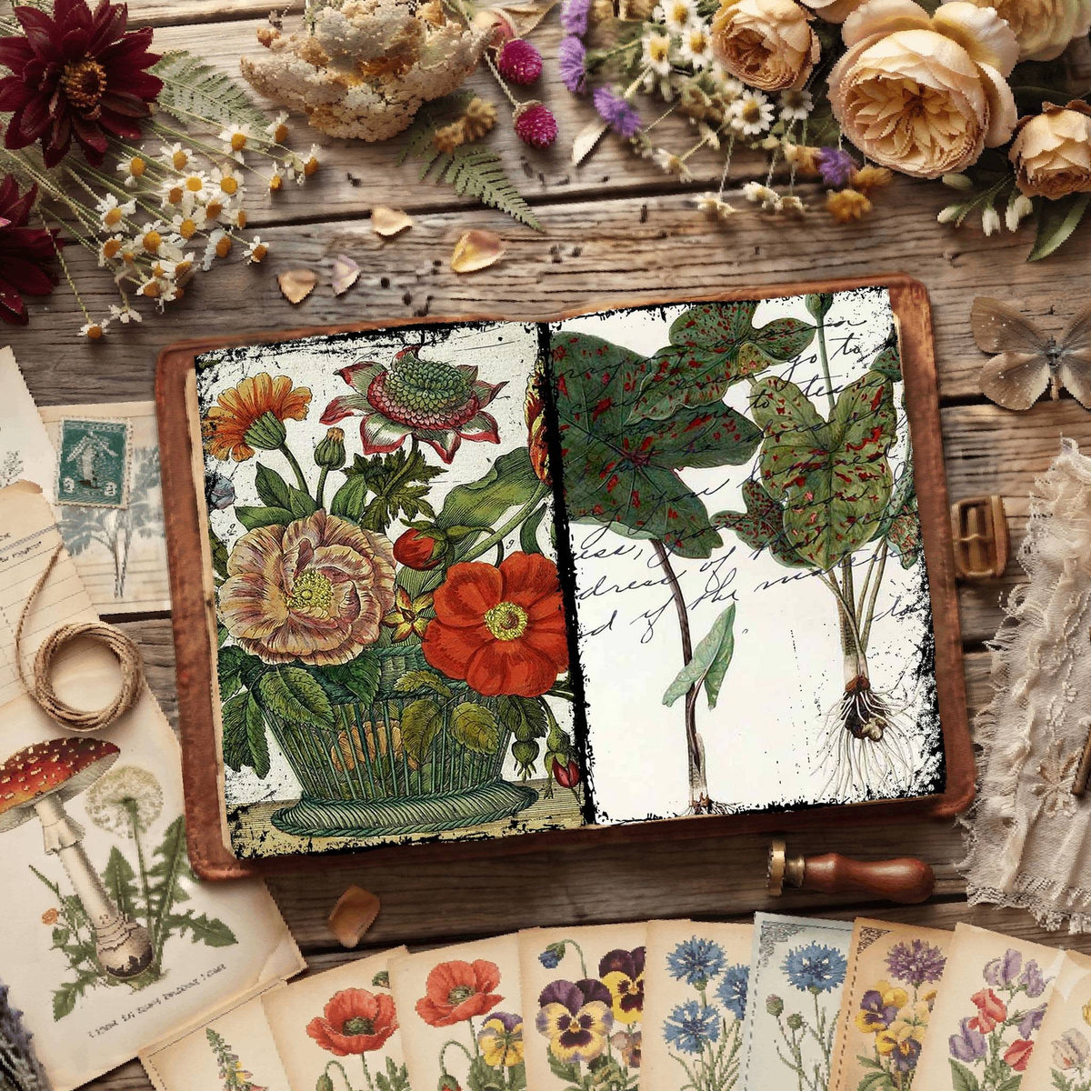 Botanical Illustrations Digital Papers