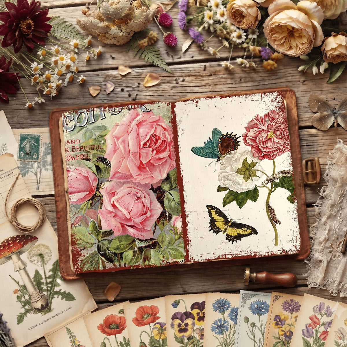 Botanical Illustrations Digital Papers
