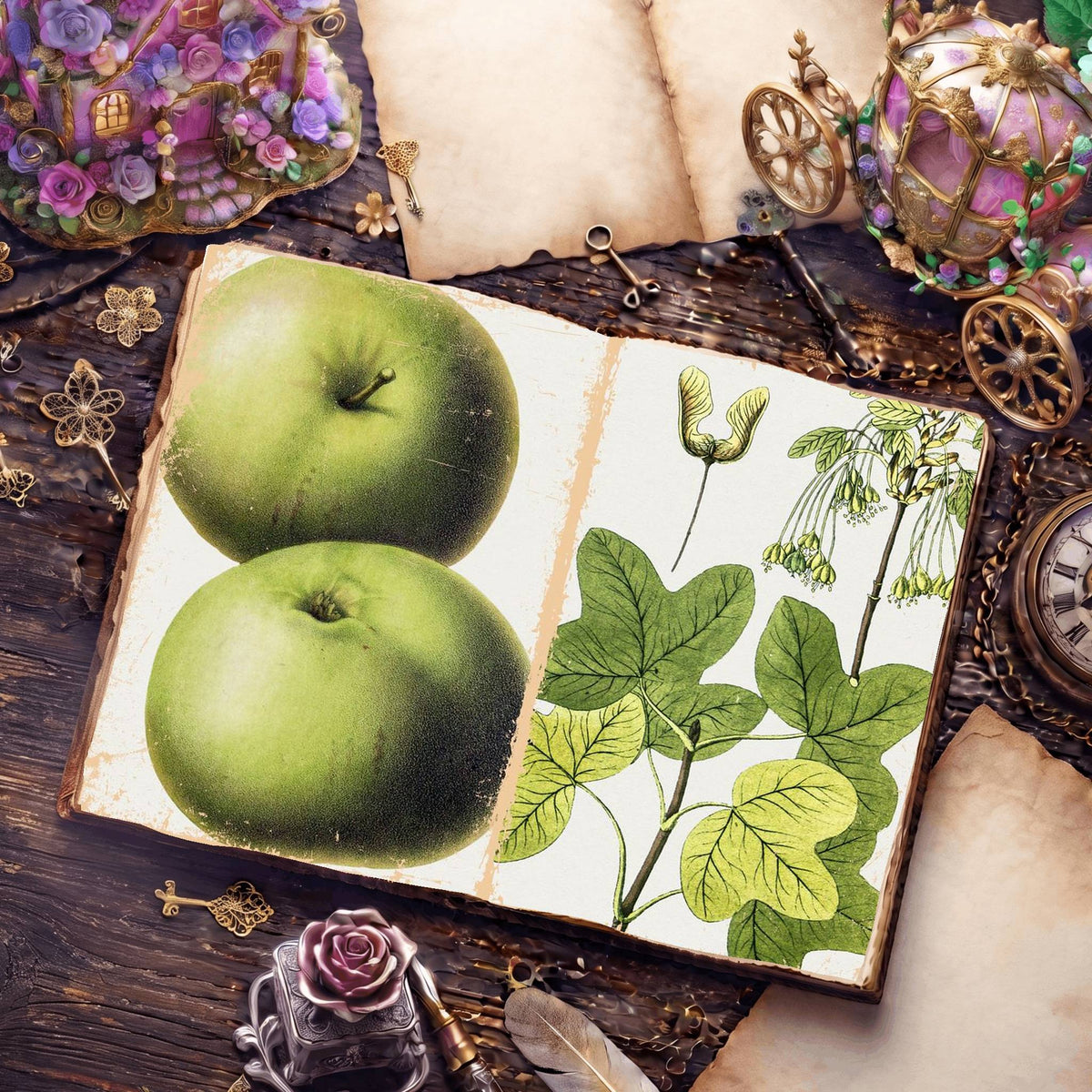 Botanical Illustrations Digital Papers