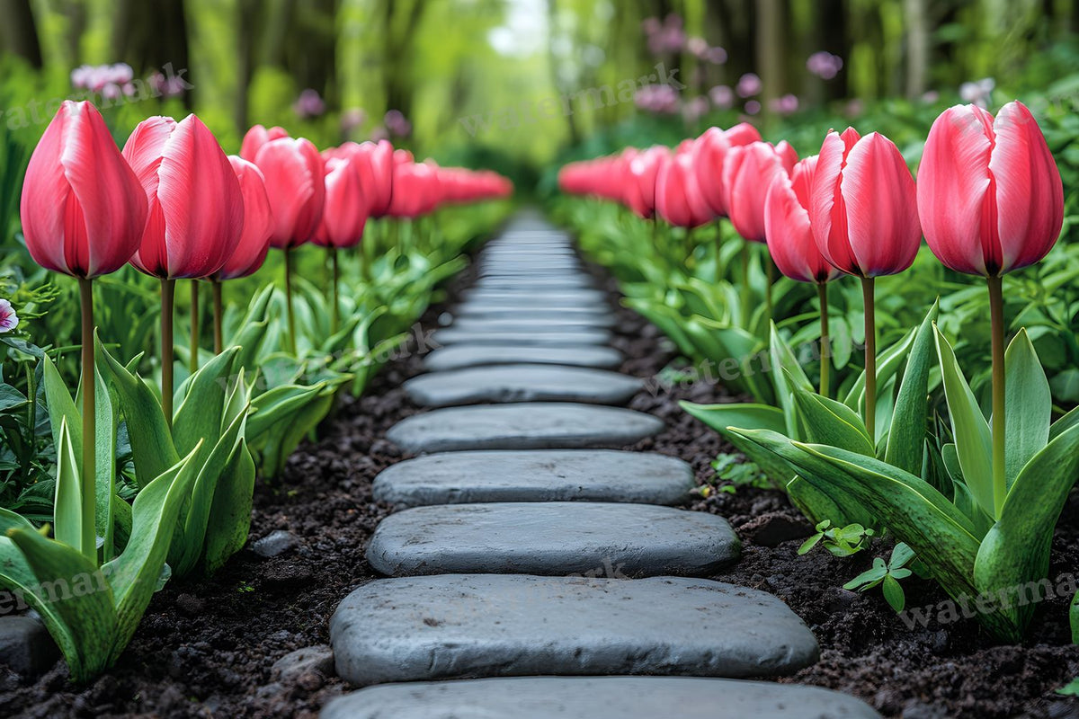 Charming Garden digital photo backdrop for photo editing, preview 62
