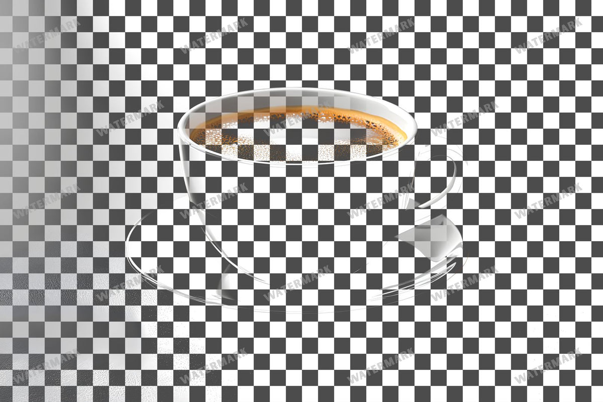 Coffee Cup PNG overlay on a transparent checkered background, preview 63
