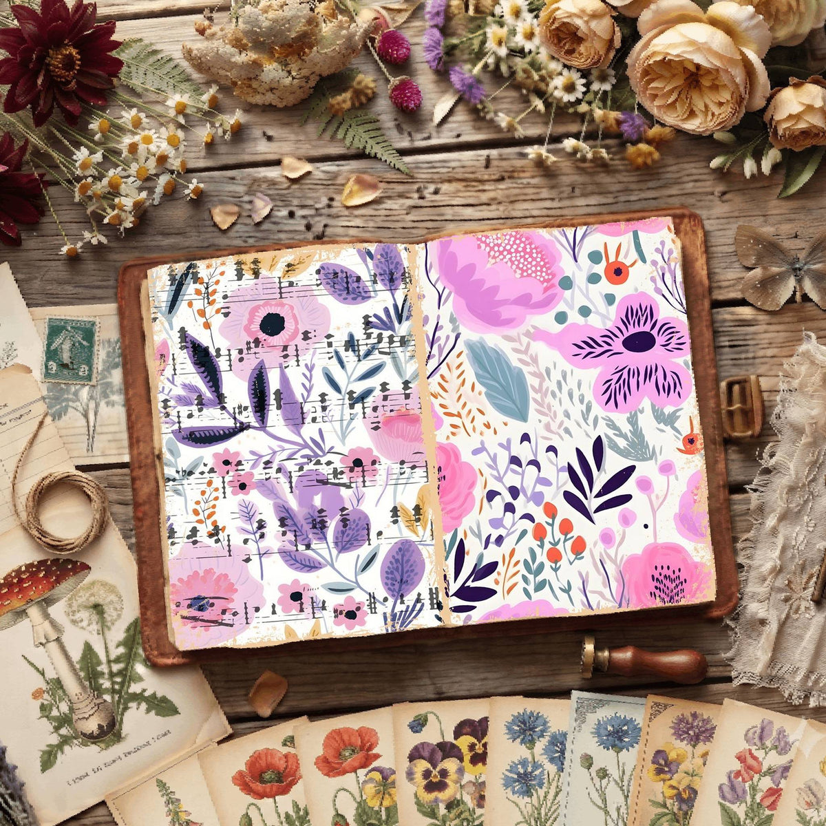 Floral Digital Papers