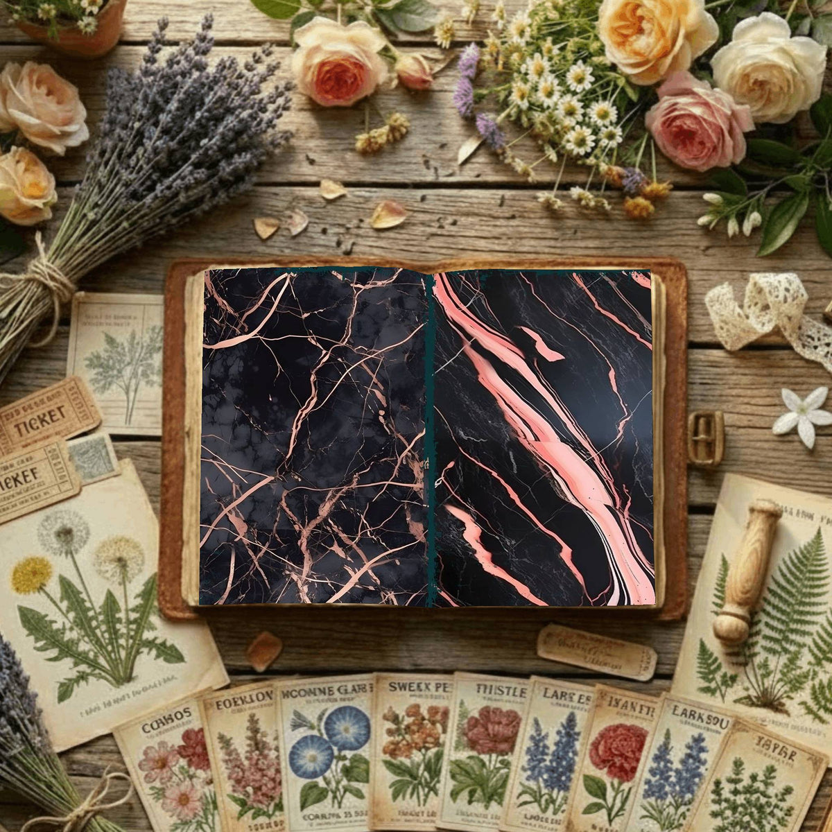 Floral Digital Papers