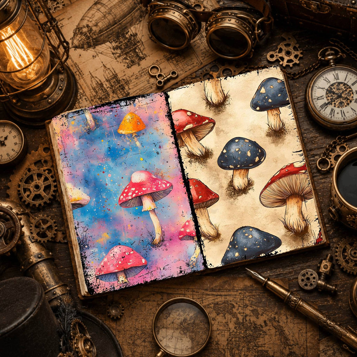 Mushroom Digital Papers