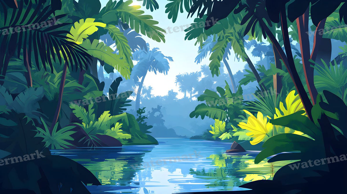 Tropical Forest Backdrop Images