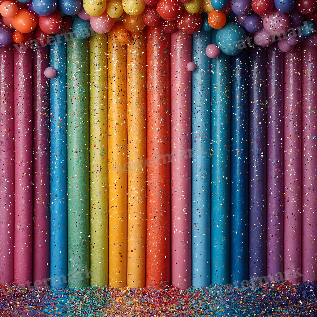 Rainbow Balloon Backdrop Images